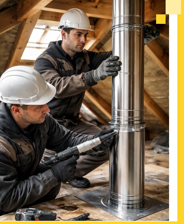 Монтаж дымоходов для каминов в Анапе с гарантией качества
