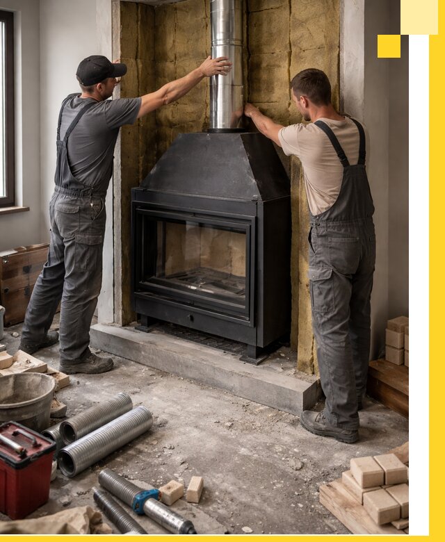 Изготовление и монтаж закрытых каминов в Анапе под ключ