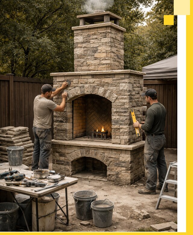 Проектирование и установка уличных каминов в Анапе