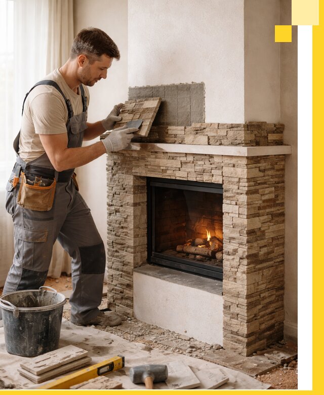 Изготовление и монтаж каминов для дома под ключ в Анапе