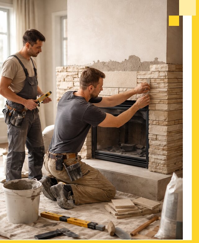 Установка и монтаж каминов для загородного дома в Анапе