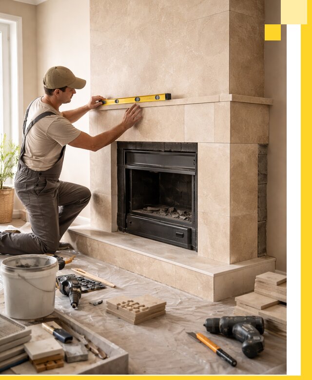 Установка и монтаж каминов в частном доме под ключ в Анапе