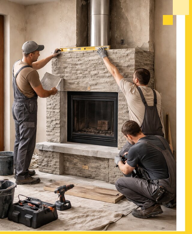 Профессиональный монтаж каминов под ключ в Анапе для дома