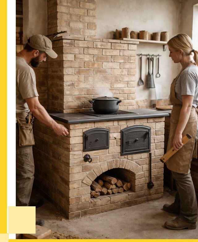 Варочно отопительные печи в Анапе от 93456 р. | ЭриданНпа