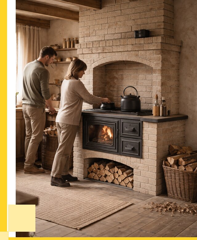 Печи с плитой в Анапе от 46728 р. | ЭриданНпа — кирпичная печь