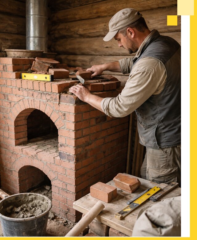 Изготовление и установка русских печей в Анапе под ключ