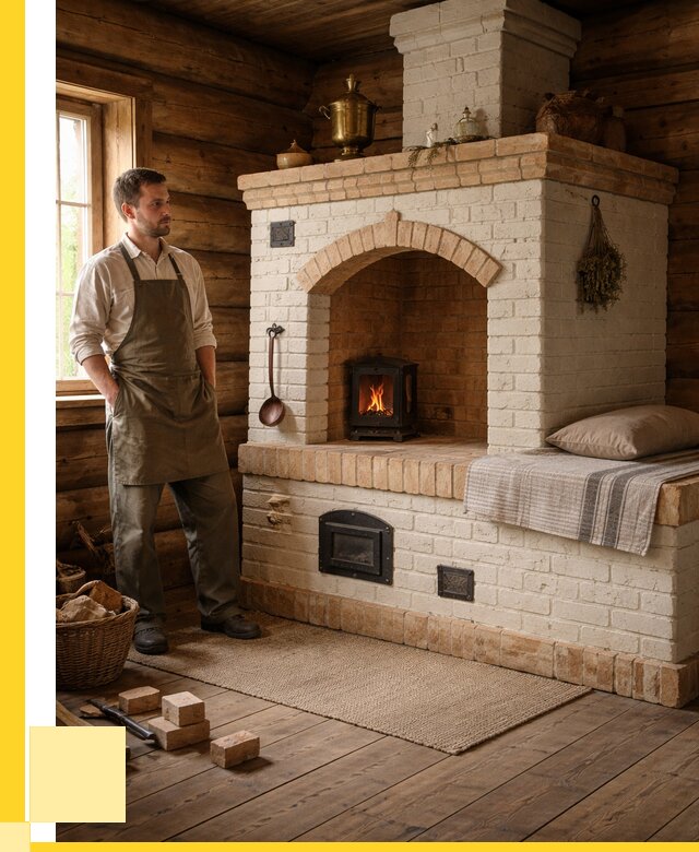 Русские печи с лежанкой под ключ в Анапе от 155760 р. ЭриданНпа