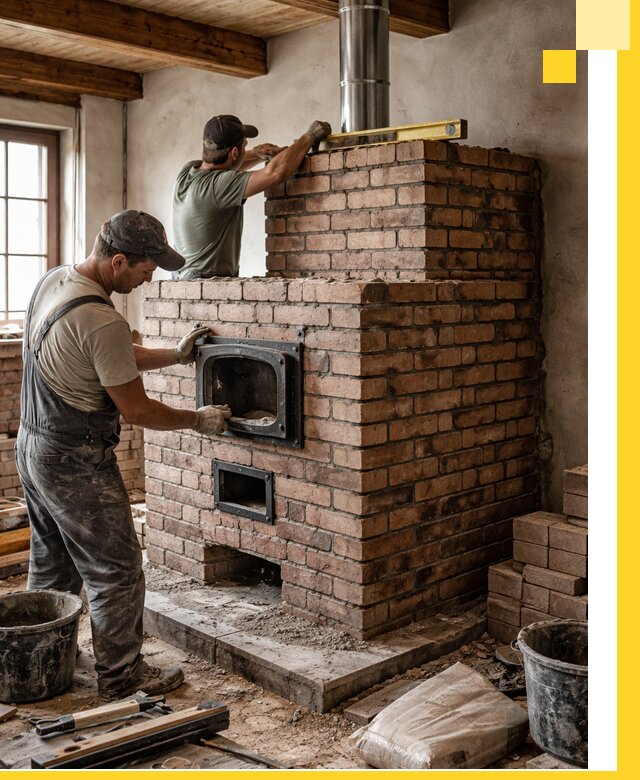 Печи для загородного дома под ключ в Анапе — монтаж и сервис