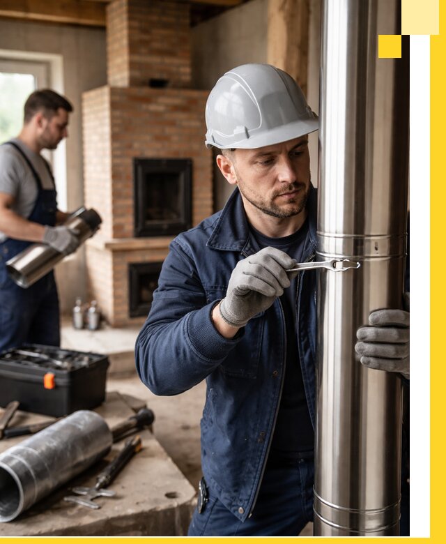 Профессиональный монтаж дымоходов для печей в Анапе