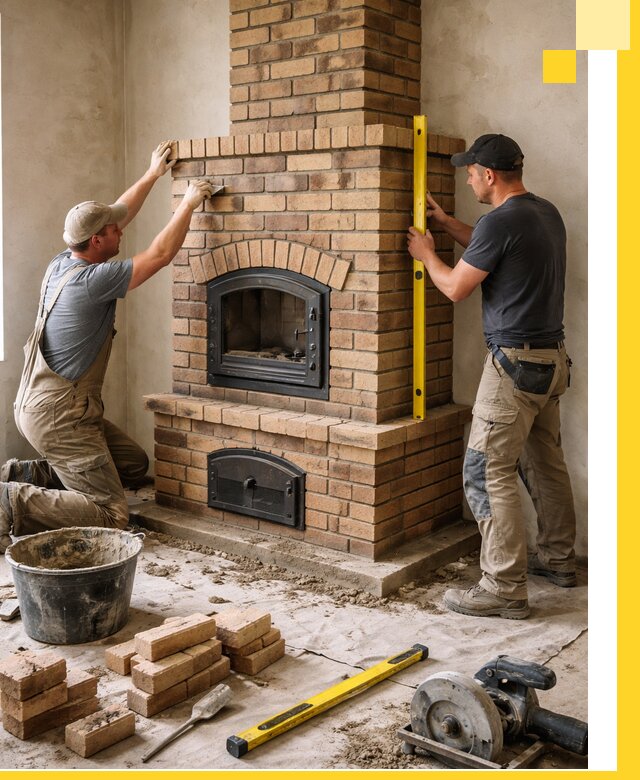 Продажа и установка печей и каминов для дома под ключ в Анапе