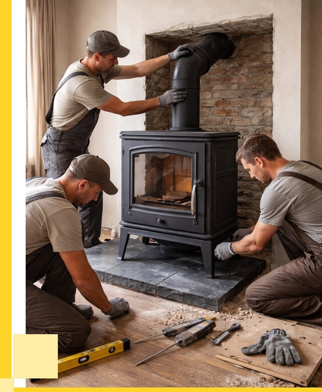 Монтаж печи камина в частном доме в Анапе от 25960 р. | ЭриданНпа