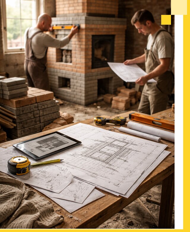 Проекты печей и каминов с индивидуальным дизайном в Анапе