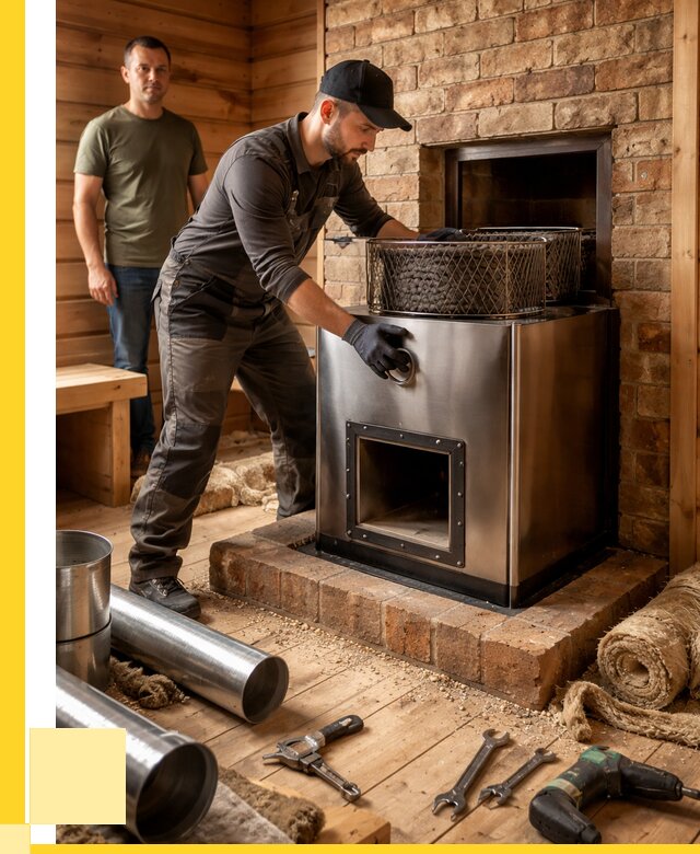 Монтаж банных печей под ключ в Анапе от 18691 р., ЭриданНпа