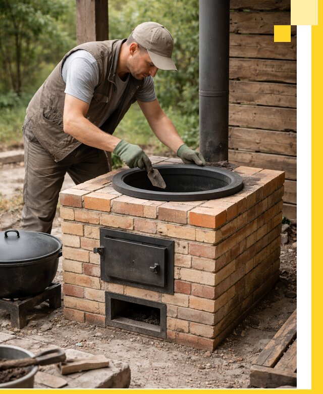 Изготовление и установка печей для казана в Анапе под ключ