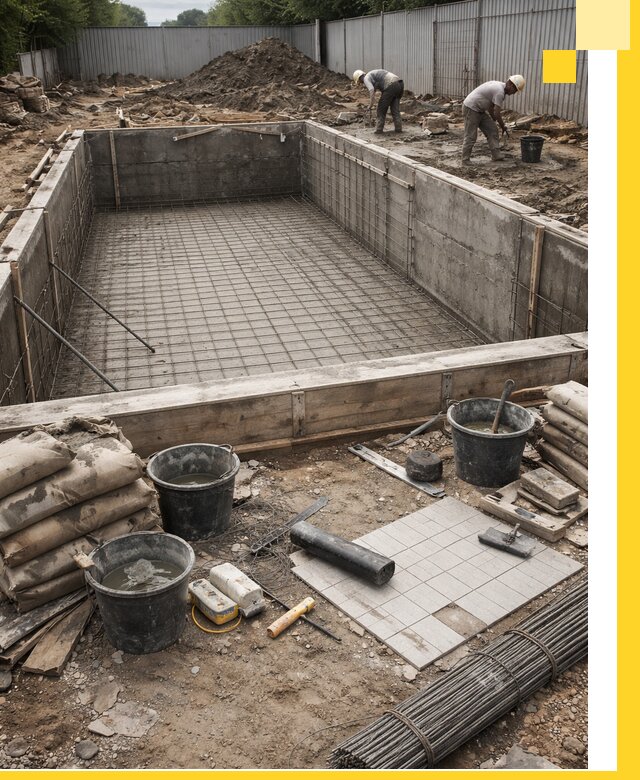 Строительство бассейнов под ключ в Анапе, дизайн и монтаж