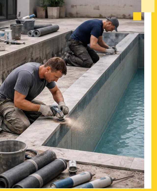 Профессиональный ремонт бассейнов под ключ в Анапе