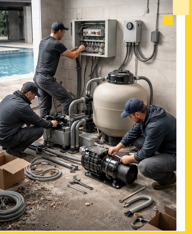 Профессиональный монтаж оборудования для бассейнов в Анапе