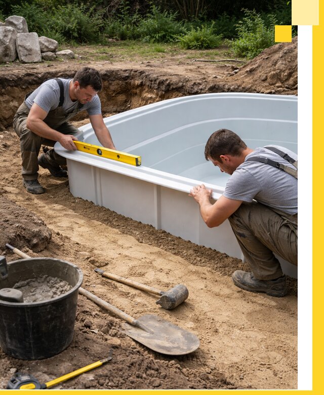 Производство и установка пластиковых бассейнов в Анапе под ключ