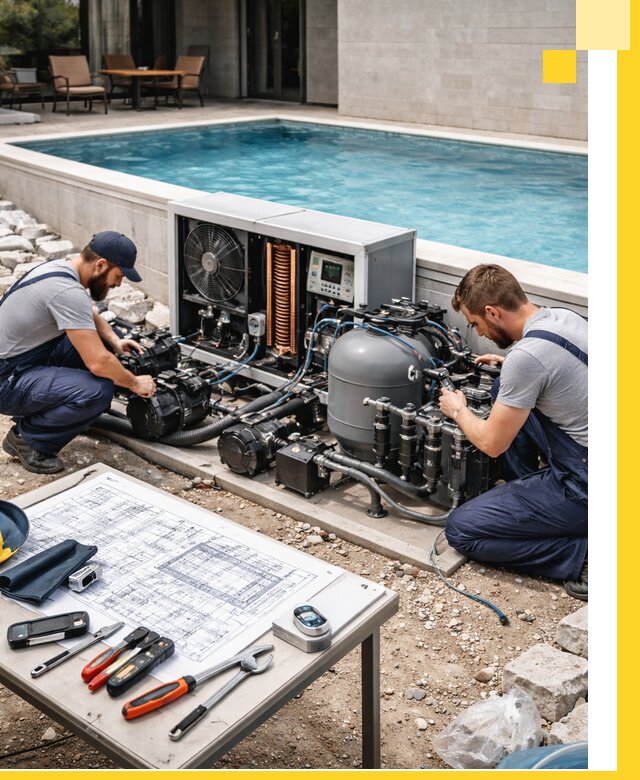 Проектирование и монтаж бассейнов с подогревом в Анапе