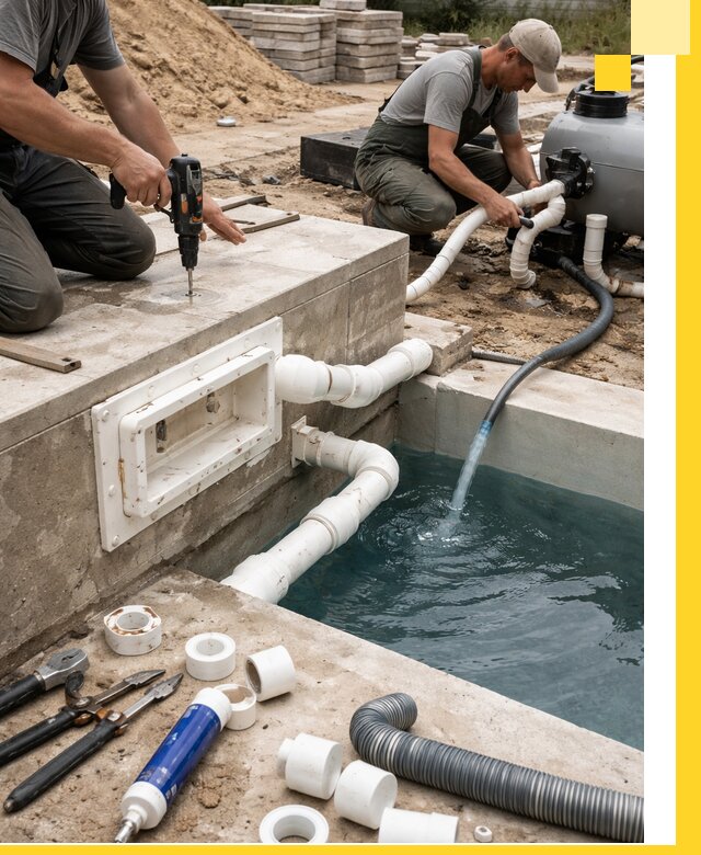 Строительство скиммерных бассейнов под ключ в Анапе