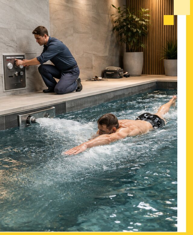 Проектирование и монтаж бассейнов с противотоком в Анапе