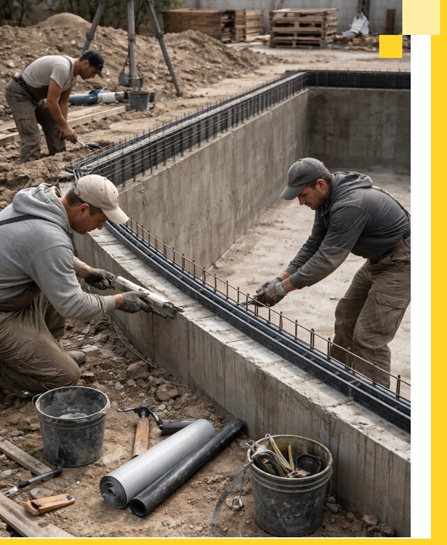 Качественный монтаж чаши бассейна в Анапе под ключ с гарантией