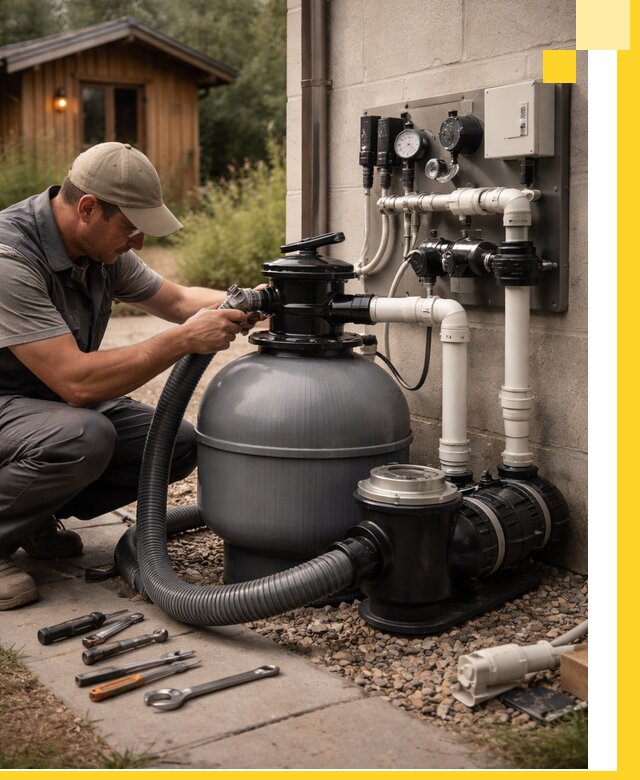 Продажа и монтаж фильтров и насосов для бассейнов в Анапе