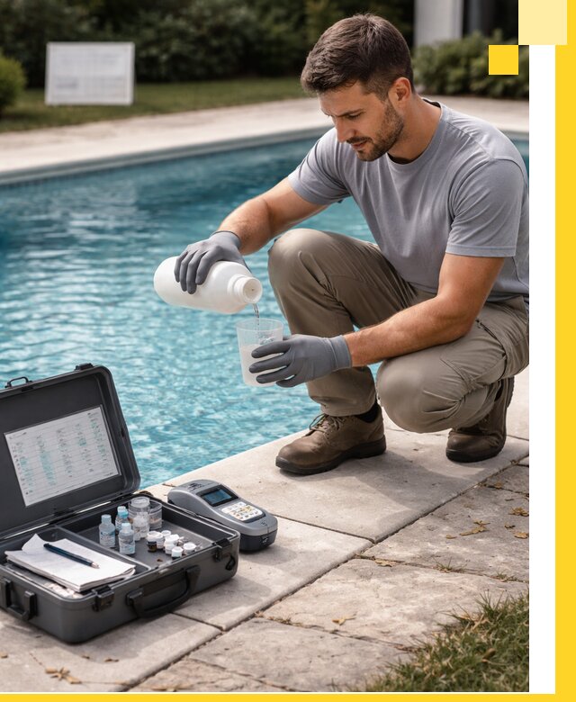 Профессиональная дезинфекция воды в бассейне в Анапе