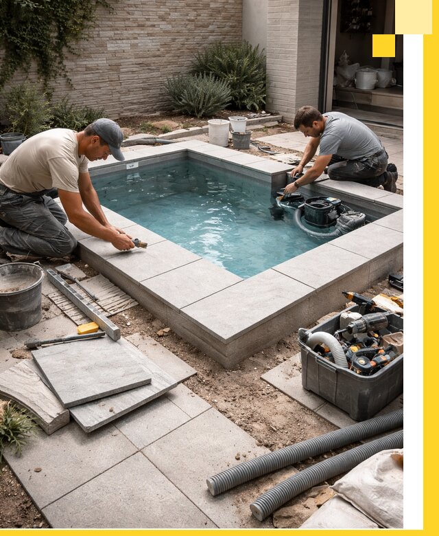 Мини бассейны под ключ в Анапе, дизайн и установка