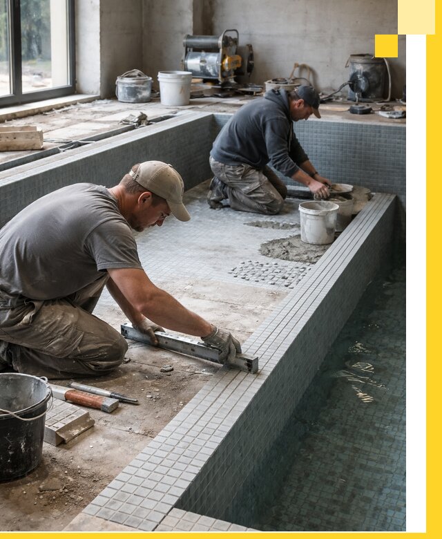 Строительство бассейна в частном доме в Анапе под ключ