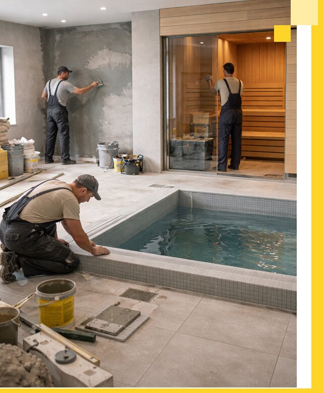 Проектирование и строительство сауны с бассейном в Анапе