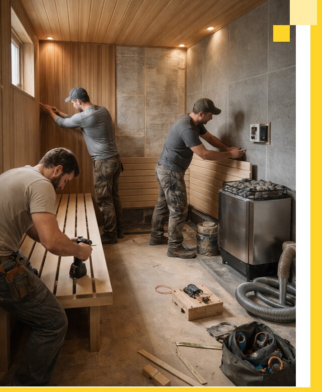 Сауны под ключ в Анапе, проектирование, строительство, отделка