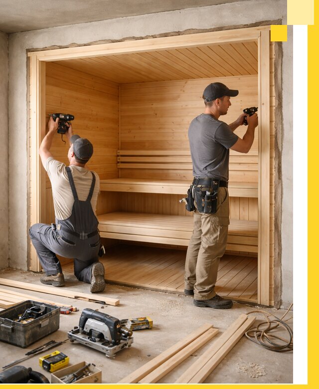 Монтаж саун под ключ в Анапе — проектирование и установка