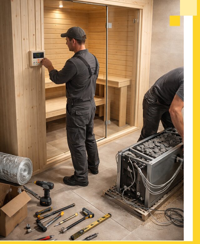 Поставка, установка и монтаж электрических саун в Анапе