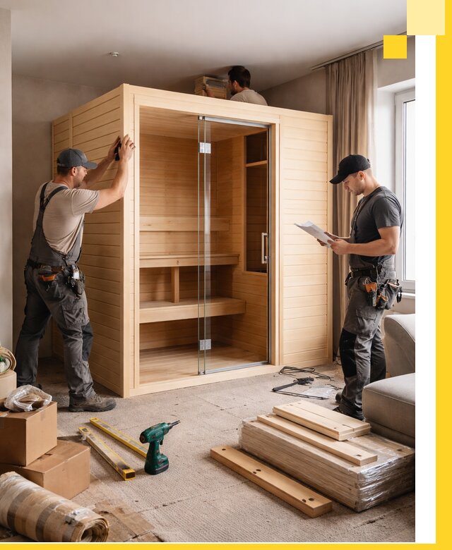 Установка и благоустройство саун в квартире в Анапе