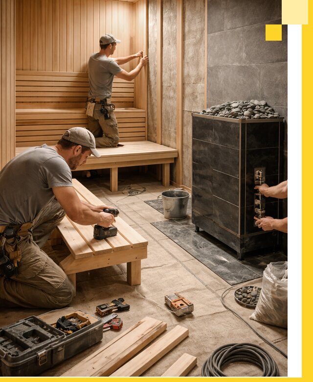 Дизайн и строительство интерьерных саун под ключ в Анапе