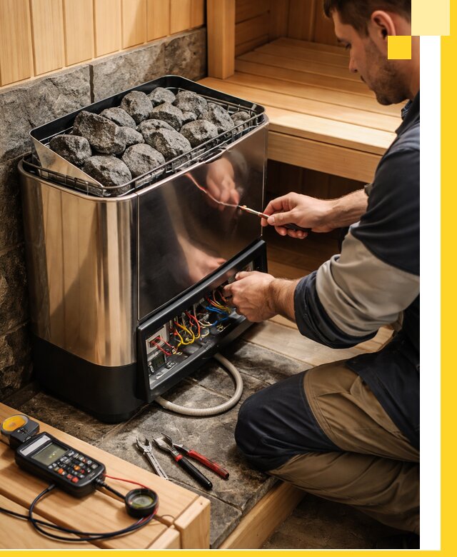 Продажа и установка электрокаменок для саун в Анапе