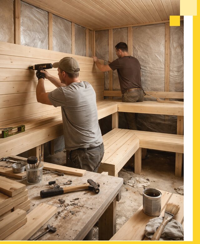 Профессиональная отделка бань и саун под ключ в Анапе