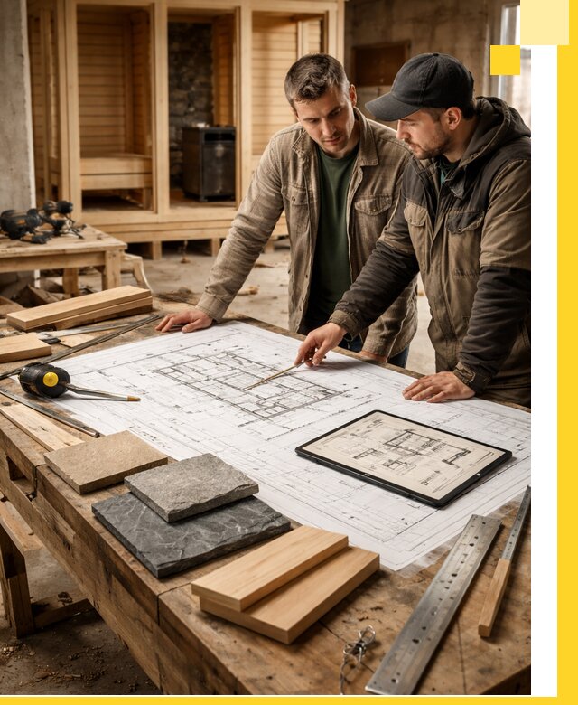 Проекты бань под ключ и планы строительства в Анапе