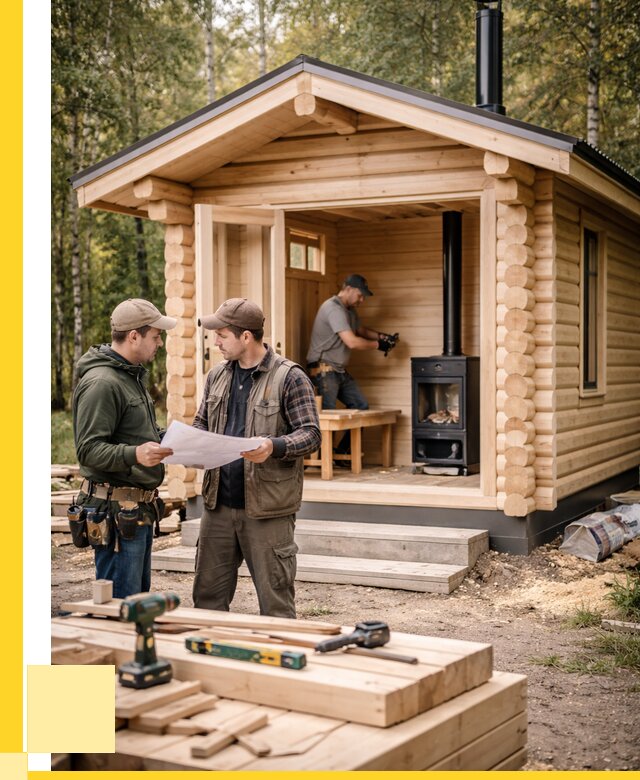 Монтаж бань под ключ в Анапе — от 207680 р. | ЭриданНпа