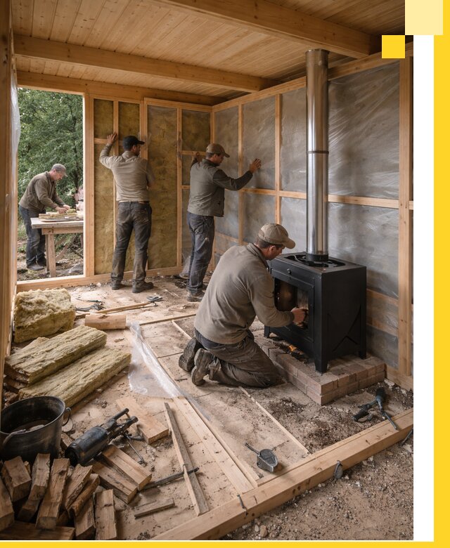 Профессиональный монтаж бань под ключ в Анапе для дома