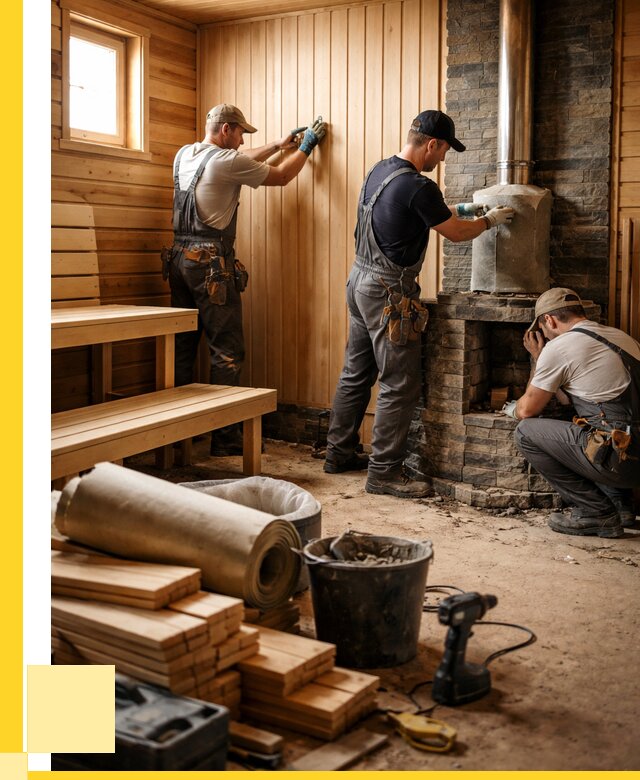 Ремонт бань под ключ в Анапе от 46728 р. | ЭриданНпа