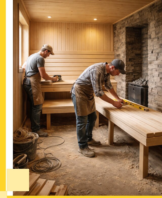 Отделка бани в Анапе: внутренняя отделка от 3115 р. | ЭриданНпа