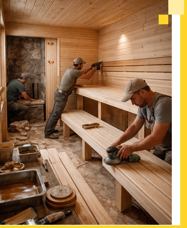 Профессиональная отделка бань в Анапе под ключ, с гарантией