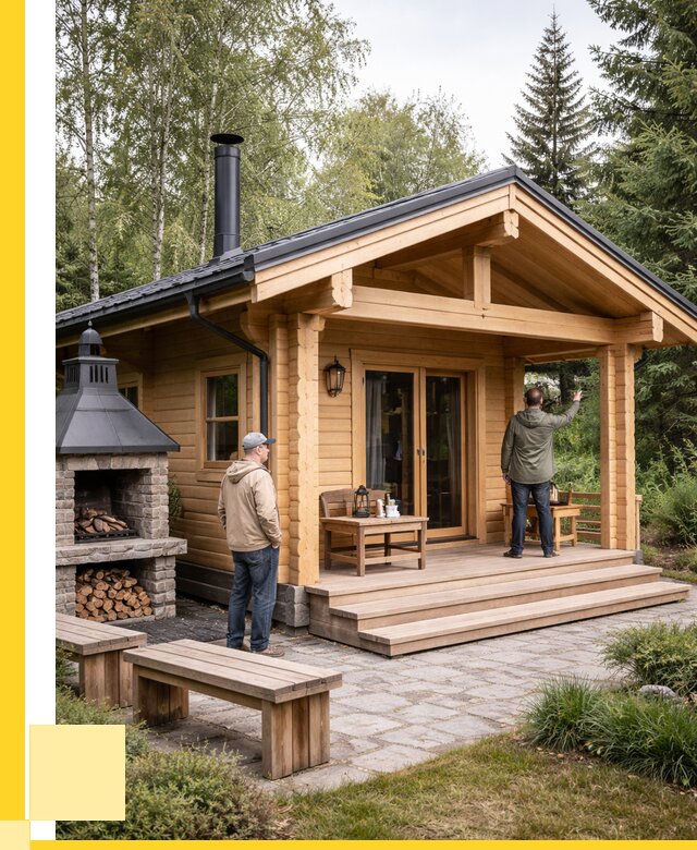 Деревянные бани под ключ в Анапе от 467280 р. | ЭриданНпа