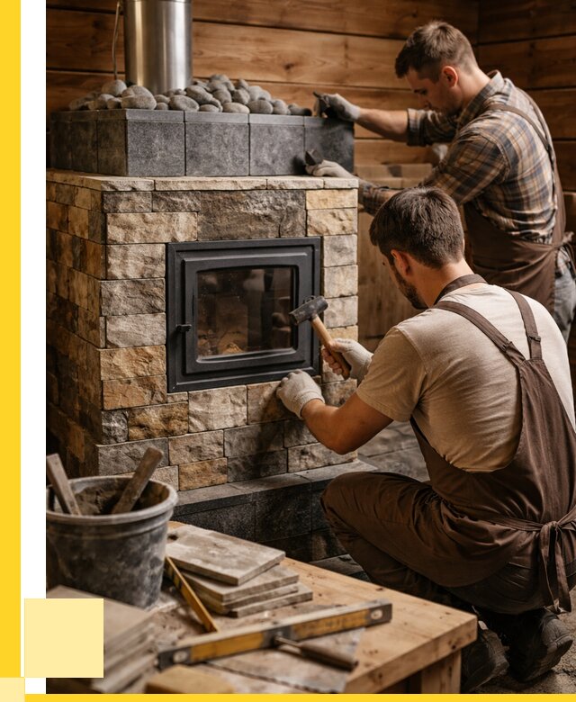 Облицовка банной печи в Анапе от 15576 р. | ЭриданНпа