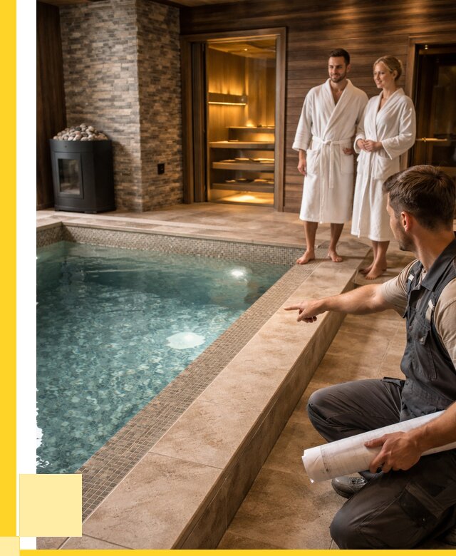 Проект бани с бассейном под ключ в Анапе от 67496 р. | ЭриданНпа