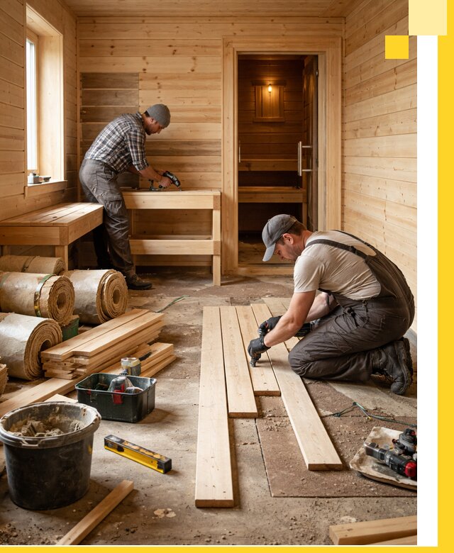 Индивидуальный проект бани с комнатой отдыха под ключ в Анапе