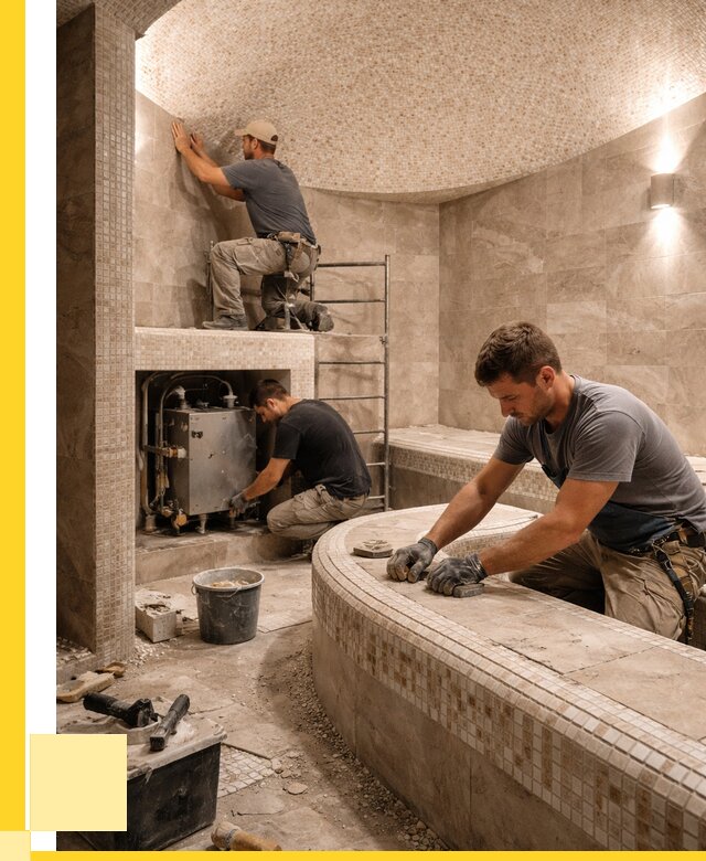 Монтаж хамамов под ключ в Анапе от 259600 р. ЭриданНпа