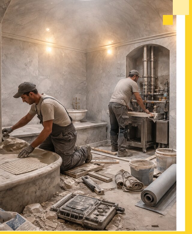 Строительство турецких бань хаммам под ключ в Анапе